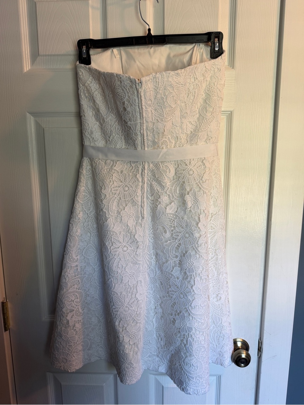 Lilly Pulitzer Strapless White Lace A-Line Dress - Picture 2 of 2